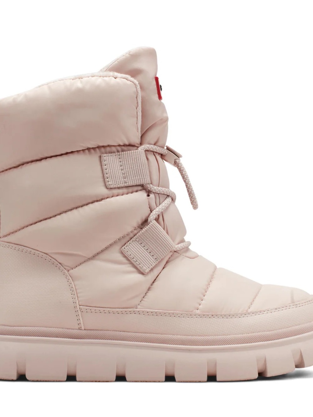NWT Hunter Womens Moon Lug Sole Insulated Waterproof Booties in light natural - Picture 11 of 13